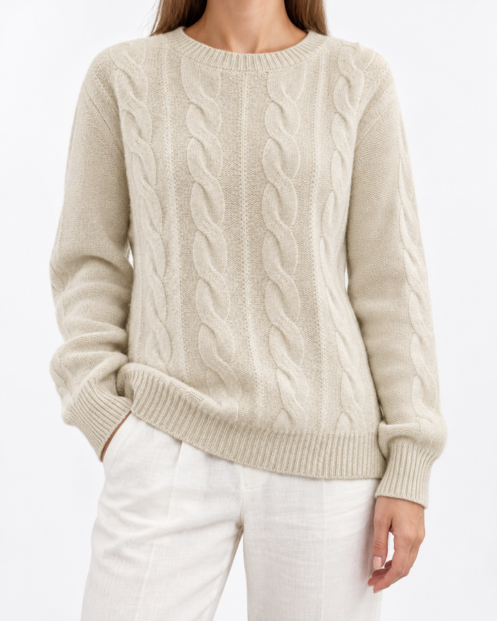 Fainlinn - Winter Elegance Sweater — Elina Dublin studio photograph