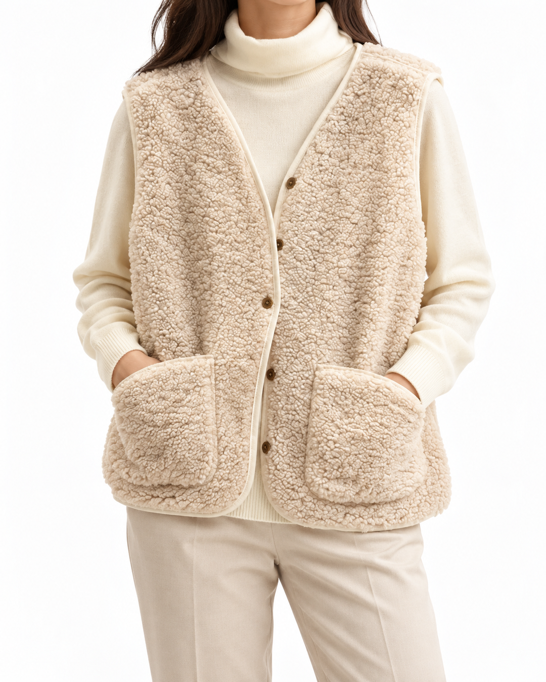 FAYE™ | Luxe Fleece Vest — Elina Dublin studio photograph
