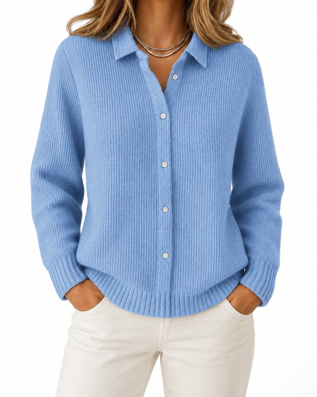 Fiora - Chic Comfortable Cardigan — Elina Dublin studio photograph