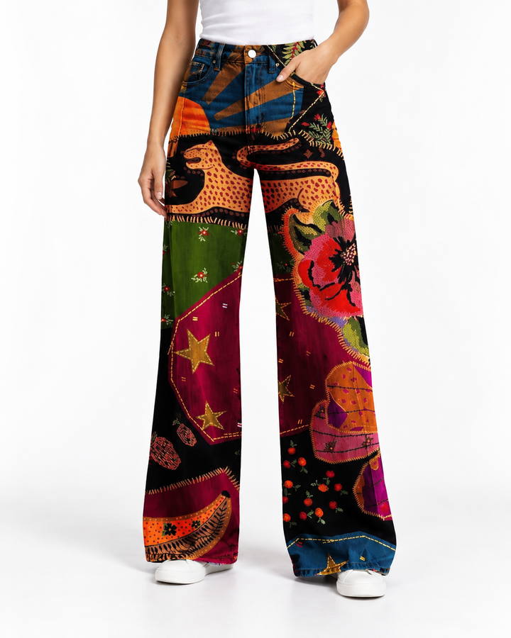 GABRIELLE™ - Artistic Wide-Leg Pants — Elina Dublin studio photograph