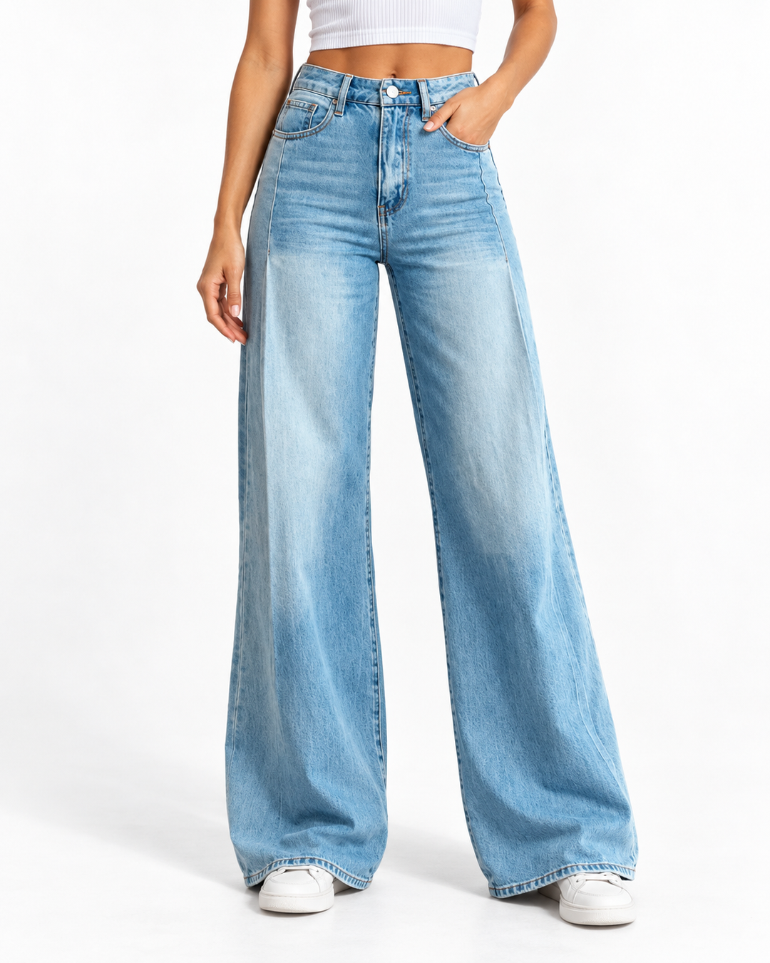 HAILEY™ - Classic Wide-Leg Pants — Elina Dublin studio photograph