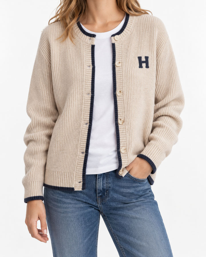Helena - Classic Cardigan — Elina Dublin studio photograph