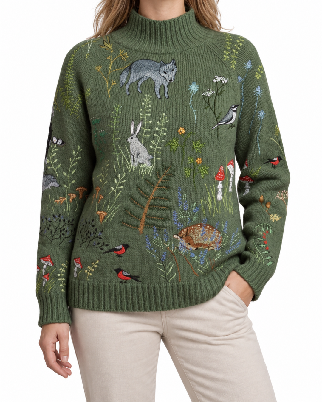 Muirbhoth - Meadow Green Jumper — Elina Dublin studio photograph