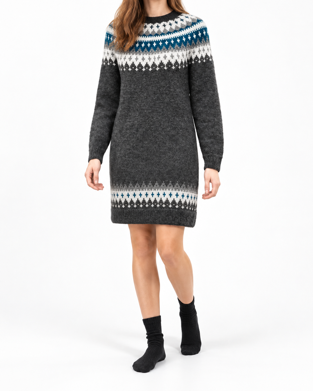 Muirchnoc - Nordic Dress Sweater — Elina Dublin studio photograph