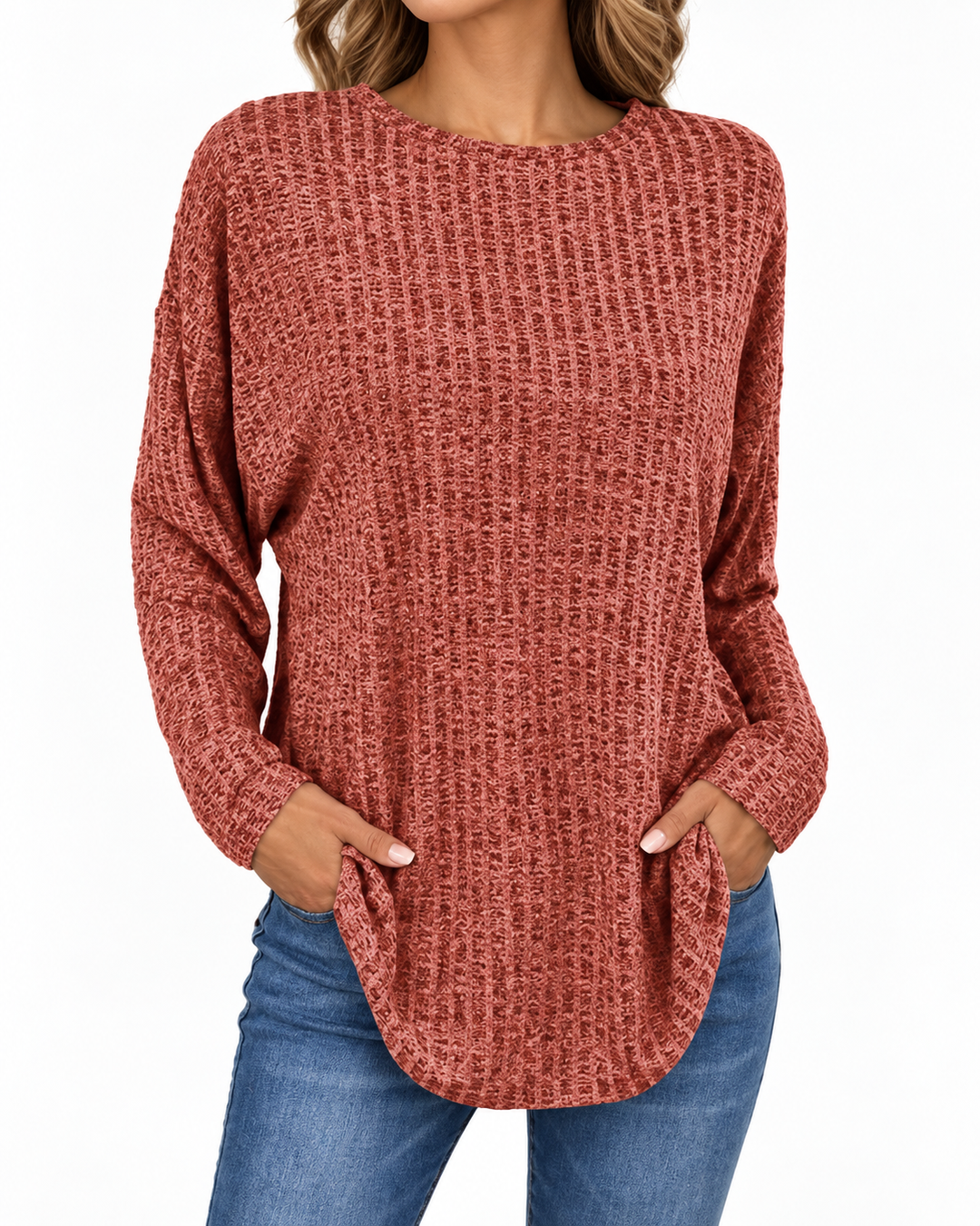 Muircuan - Relaxed Pullover Sweater — Elina Dublin studio photograph