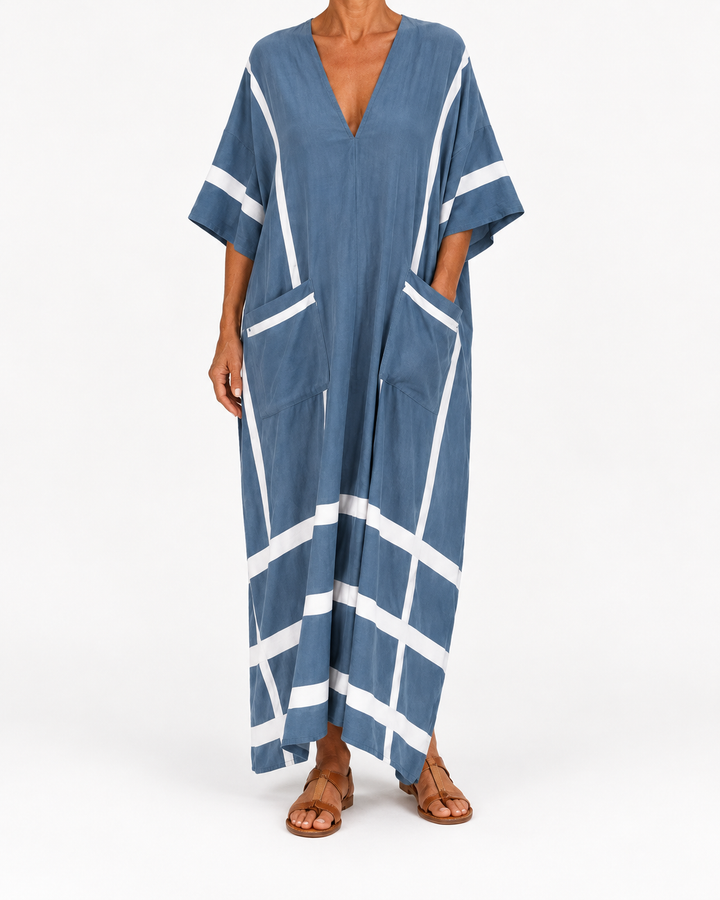 Rathnait - Dress Denim — Elina Dublin studio photograph