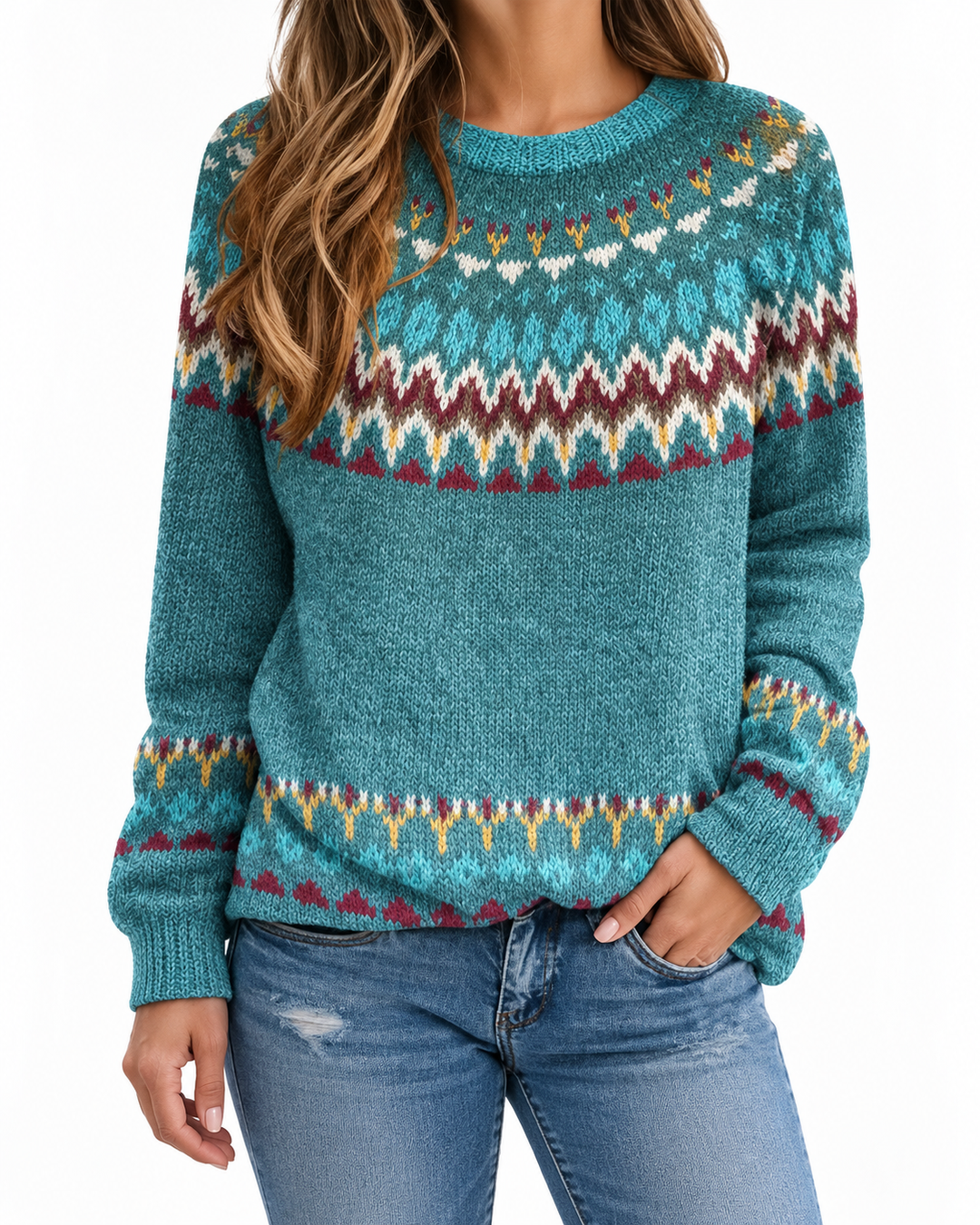 Sceirbhoth - Boho Wave Jumper — Elina Dublin studio photograph
