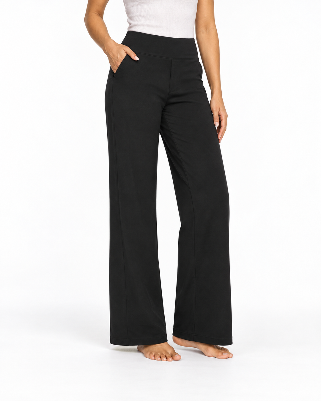 WHITNEY™ - Comfortable High-Waist Wide Leg Pants for Yoga and Outdoor Fun — Elina Dublin studio photograph