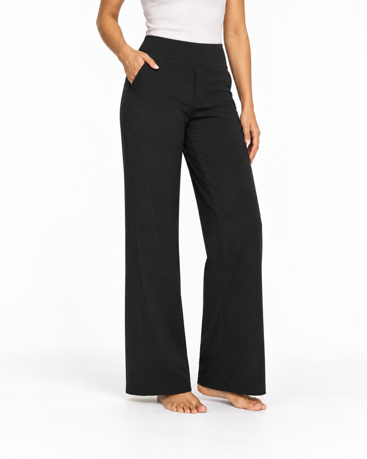 WHITNEY™ - Comfortable High-Waist Wide Leg Pants for Yoga and Outdoor Fun — Elina Dublin studio photograph
