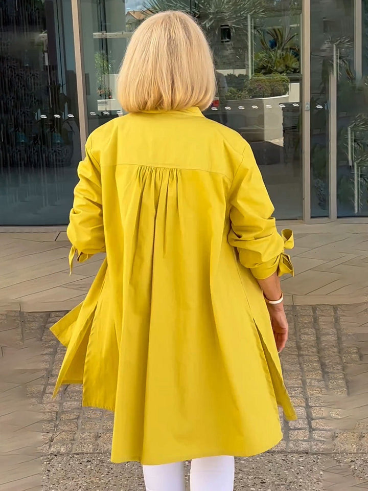CÉLINA™ - Classy Long Shirt Jacket | Elina Dublin