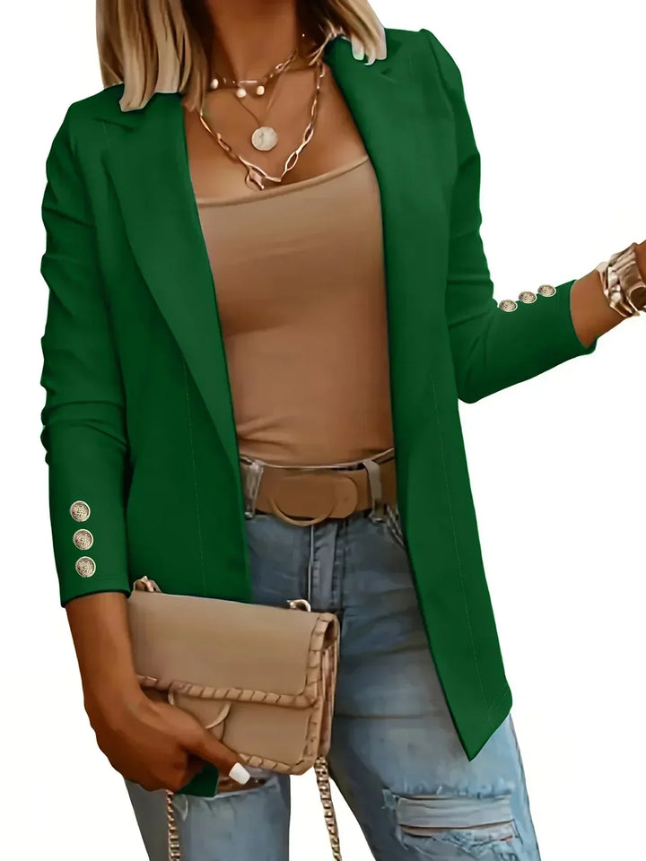 EMMA™ - Chic Open Front Jacket | Elina Dublin