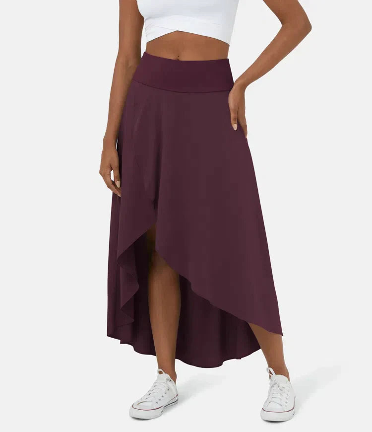 AMELIE™ - Elegant Asymmetric Midi Skirt | Elina Dublin