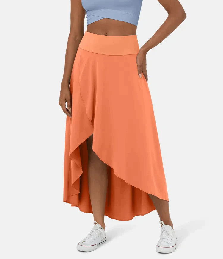 AMELIE™ - Elegant Asymmetric Midi Skirt | Elina Dublin