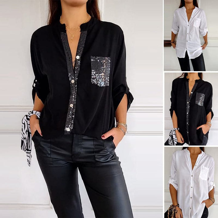Marina™ — Elegant Top with Shimmering Details | Elina Dublin