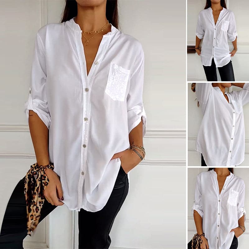 Marina™ — Elegant Top with Shimmering Details | Elina Dublin