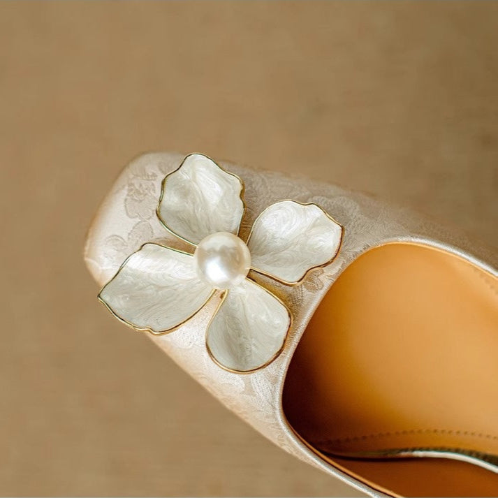 Mathilde – Elegant Women's Shoes with Floral Detail | Elina Dublin