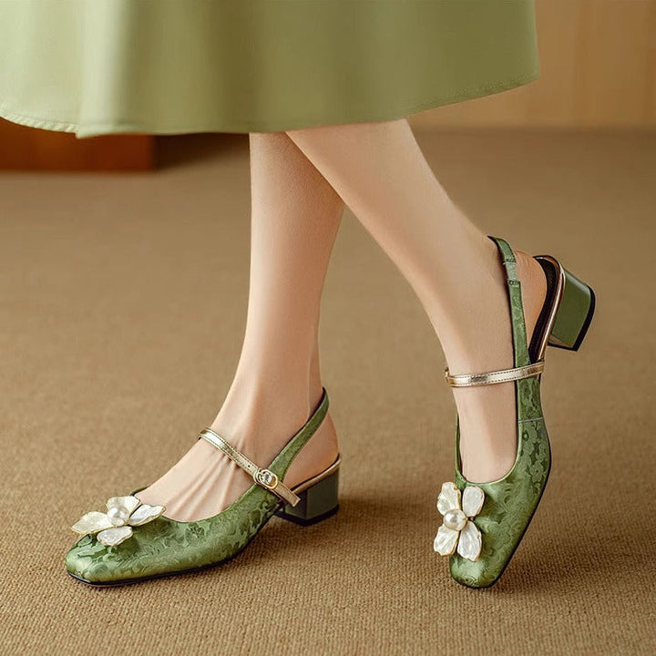 Mathilde – Elegant Women's Shoes with Floral Detail | Elina Dublin