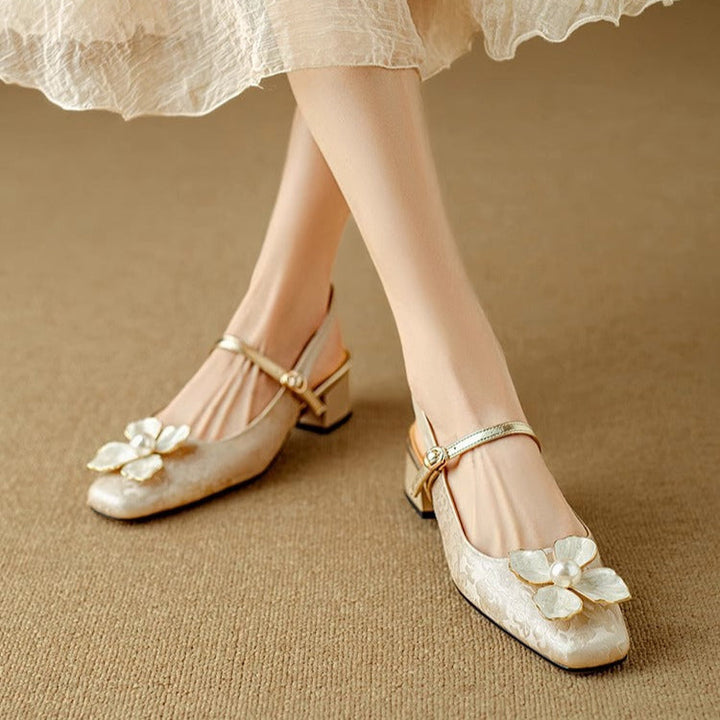 Mathilde – Elegant Women's Shoes with Floral Detail | Elina Dublin