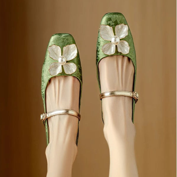 Mathilde – Elegant Women's Shoes with Floral Detail | Elina Dublin