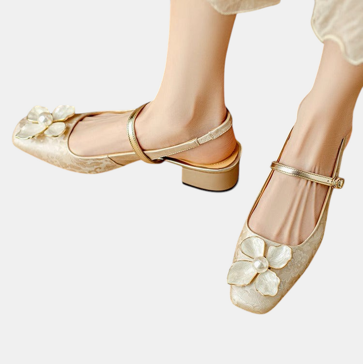 Mathilde – Elegant Women's Shoes with Floral Detail | Elina Dublin