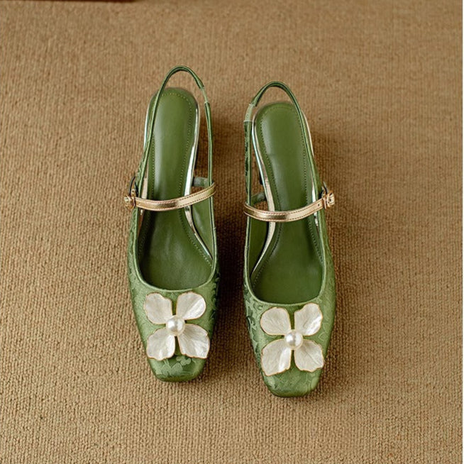 Mathilde – Elegant Women's Shoes with Floral Detail | Elina Dublin