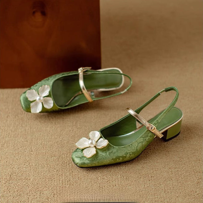Mathilde – Elegant Women's Shoes with Floral Detail | Elina Dublin