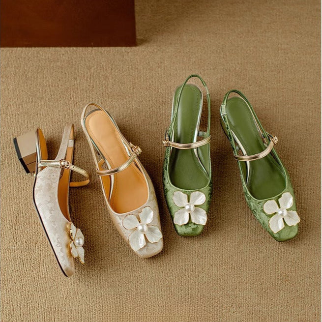 Mathilde – Elegant Women's Shoes with Floral Detail | Elina Dublin