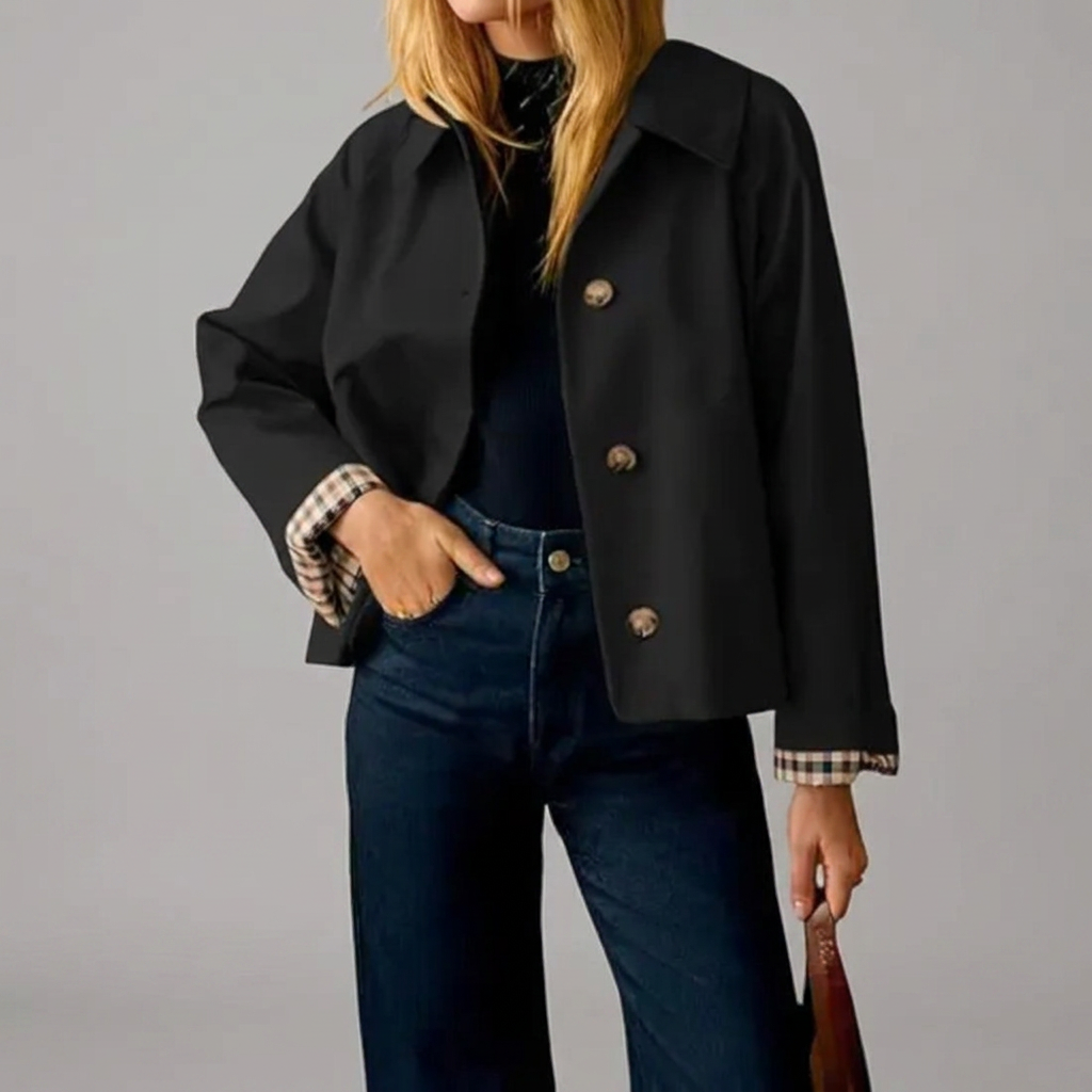 WREN™ – Vintage-Inspired Cropped Trench Coat | Elina Dublin
