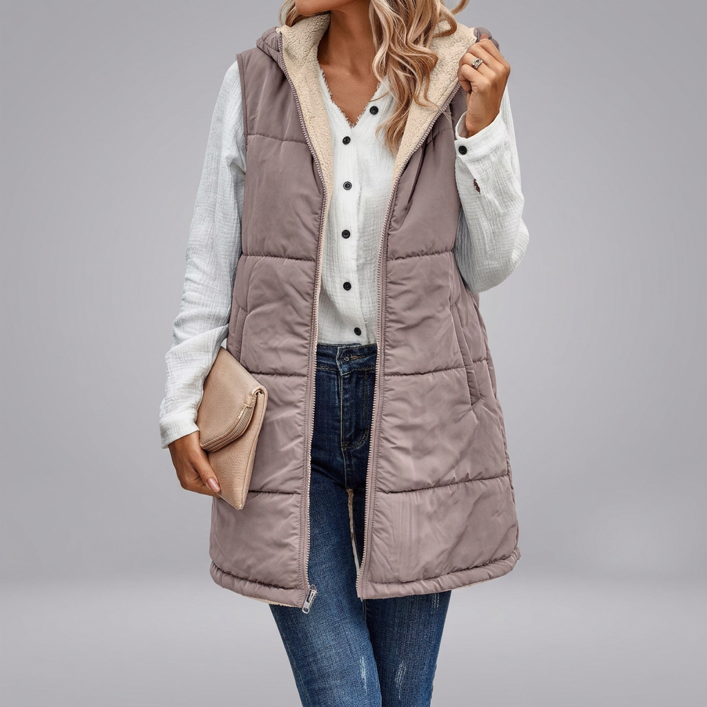 MISHELLE™ - Reversible Warm Hooded Vest | Elina Dublin