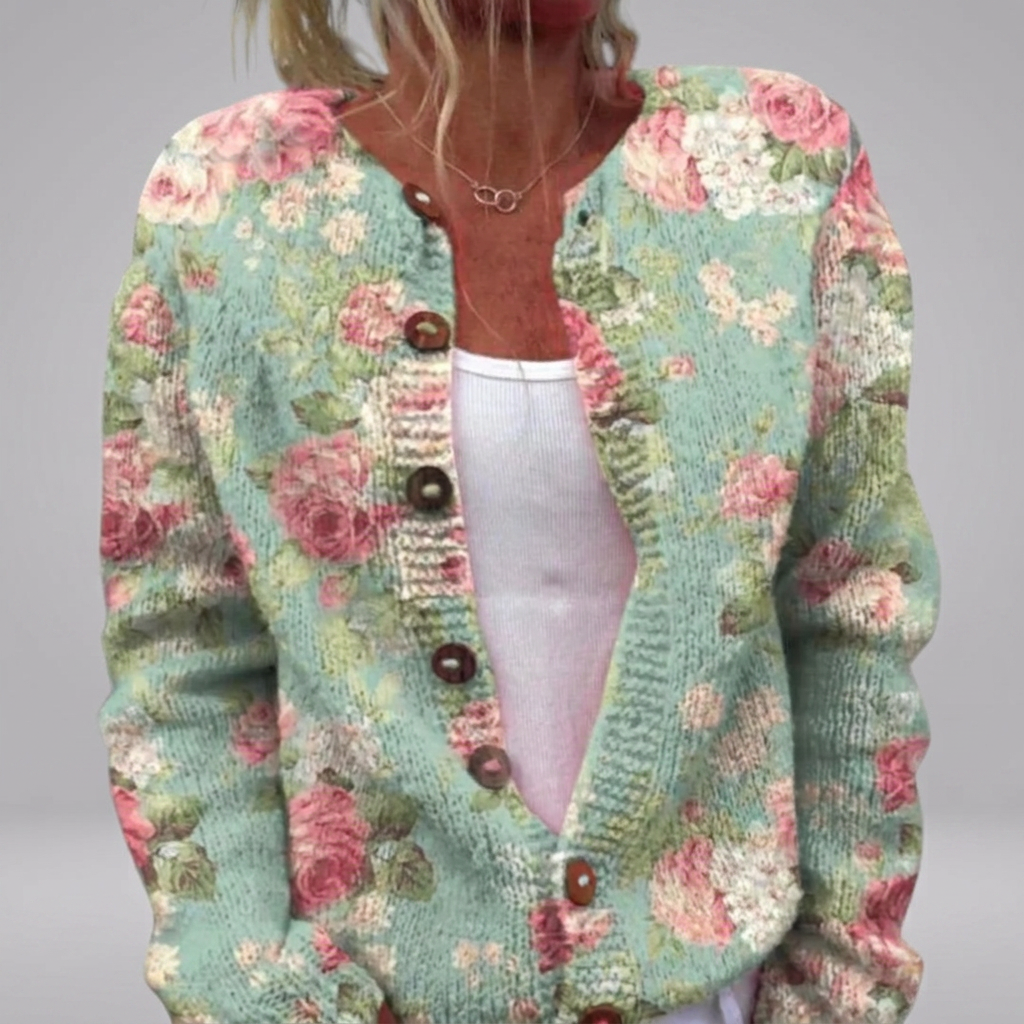 Philomena - Cottage Floral Cardigan | Elina Dublin