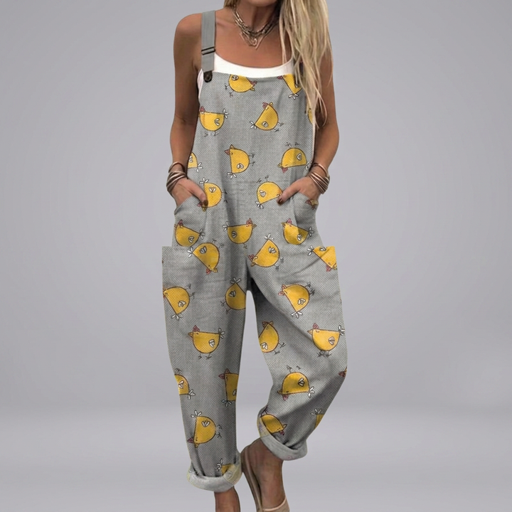 Orna - Chicken-print romper | Elina Dublin