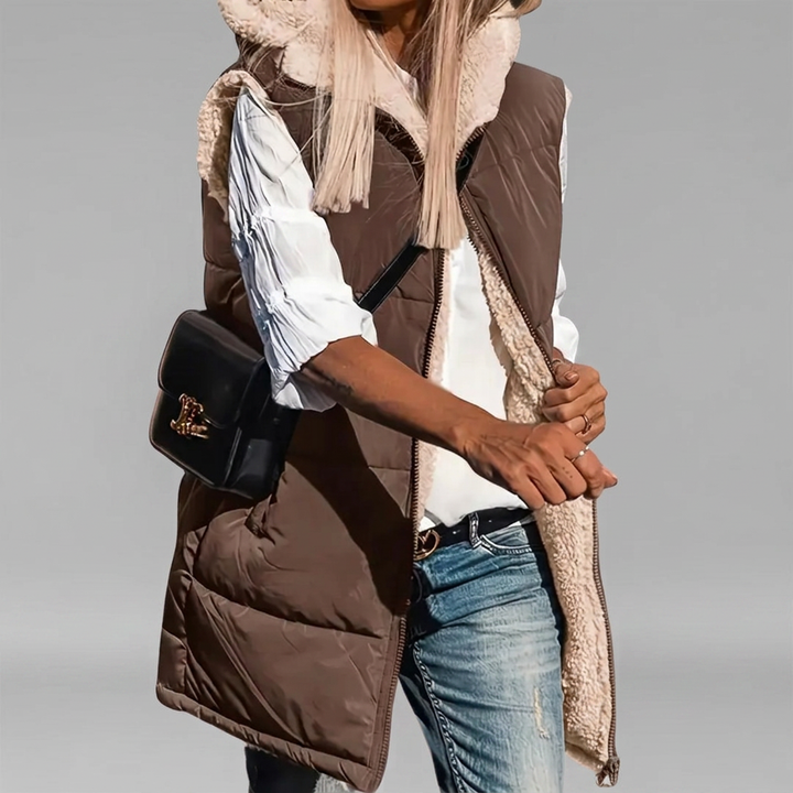 RYLEE™ – Reversible Hooded Puffer Vest | Elina Dublin
