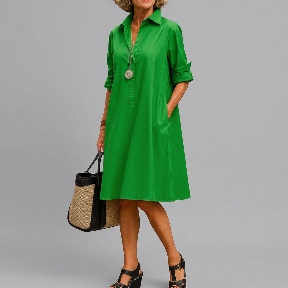 Ciamhnait - Dress Basil | Elina Dublin