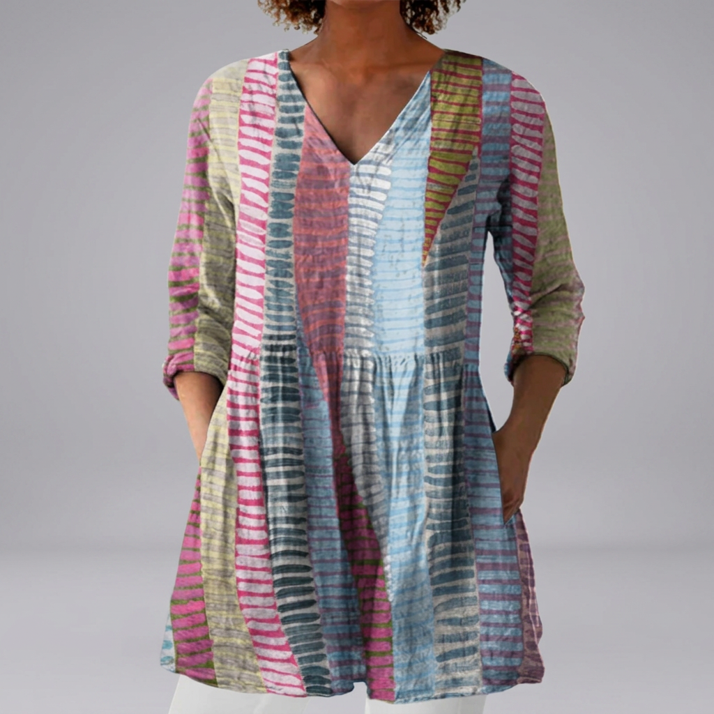 Iona - Watercolour Bloom Blouse | Elina Dublin