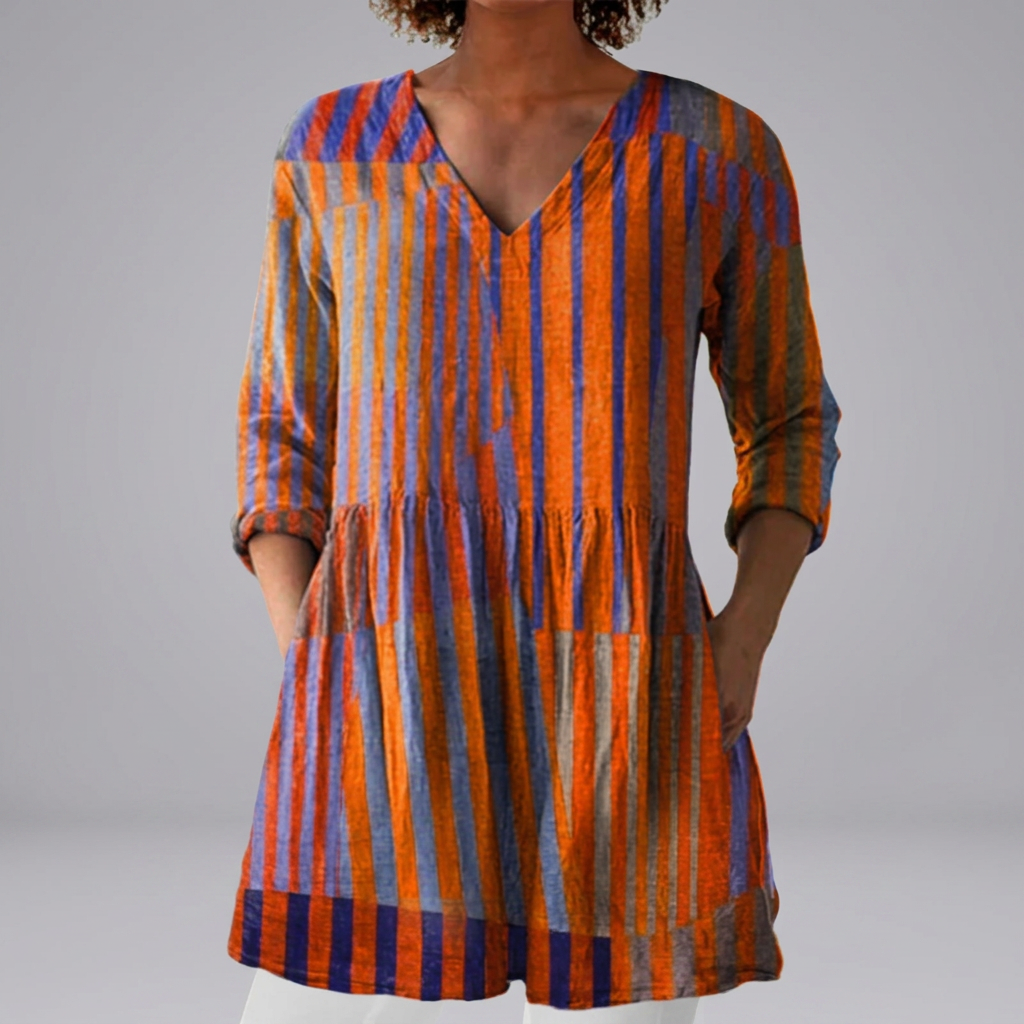 Roiseann - Burnt Orange Blouse | Elina Dublin
