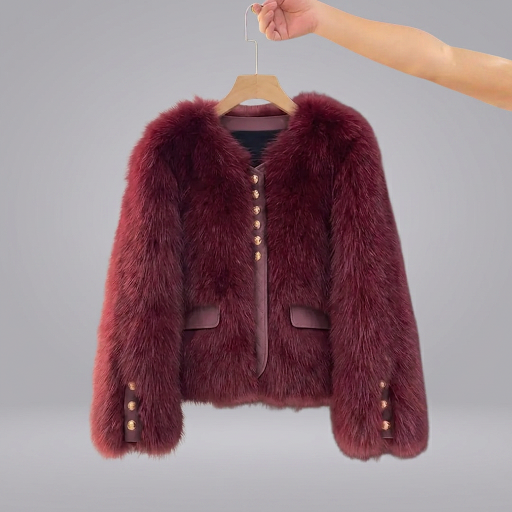 COSETTE™ – Korean Faux Fox Fur Coat | Elina Dublin