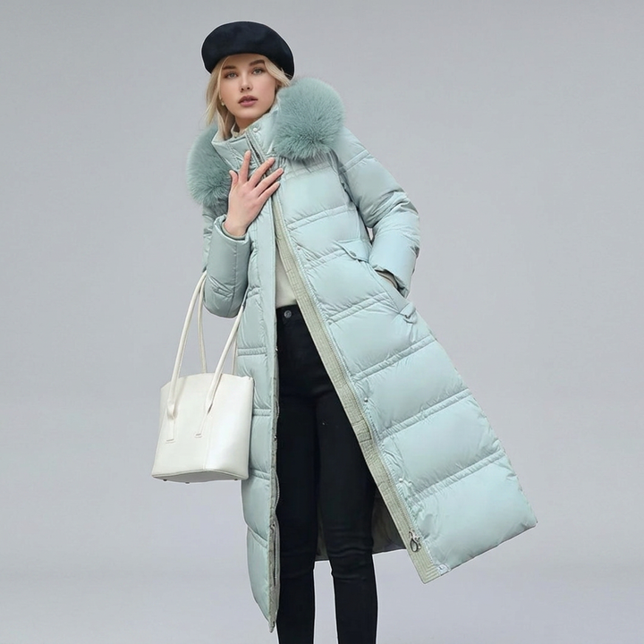 LUCIA™ | Designer Winter Parka with Fur Hood | Elina Dublin