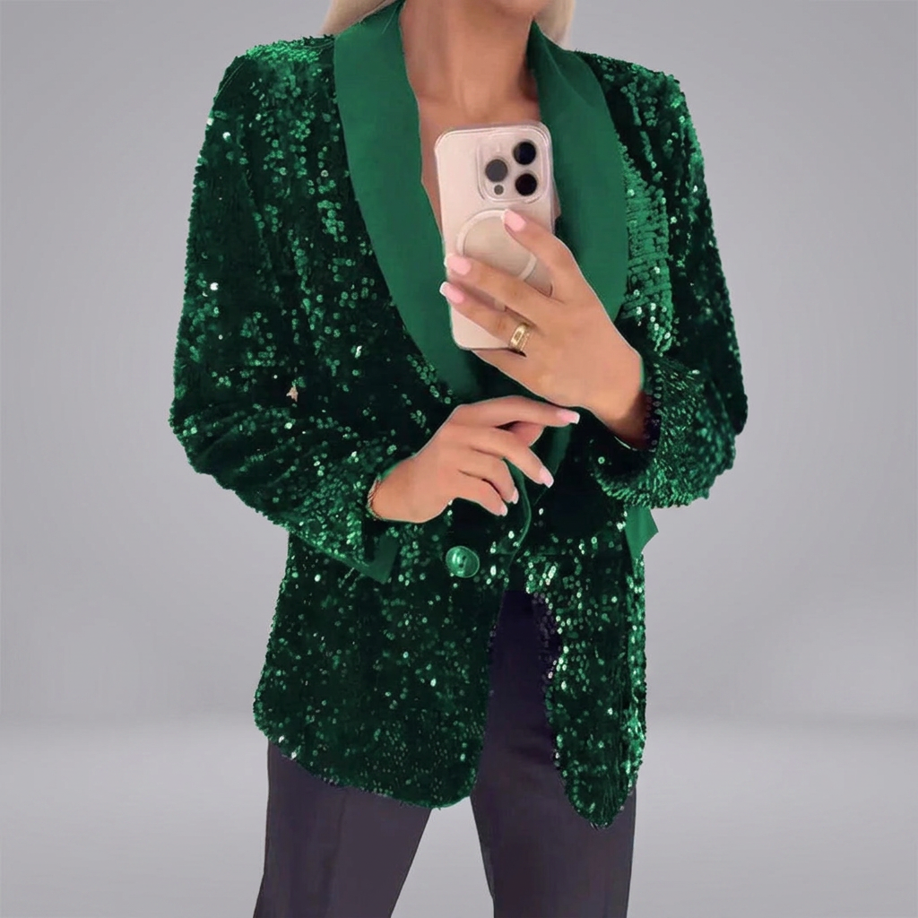 LUXARA™ -Shimmer Sequin Blazer | Elina Dublin