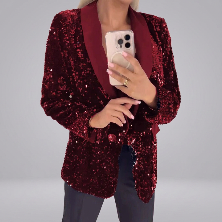 LUXARA™ -Shimmer Sequin Blazer | Elina Dublin