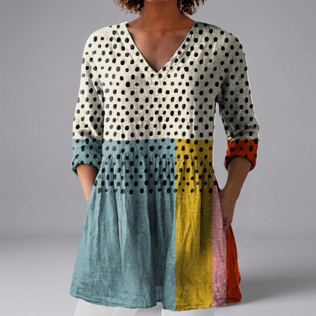 Keavy - Painterly Print Blouse | Elina Dublin