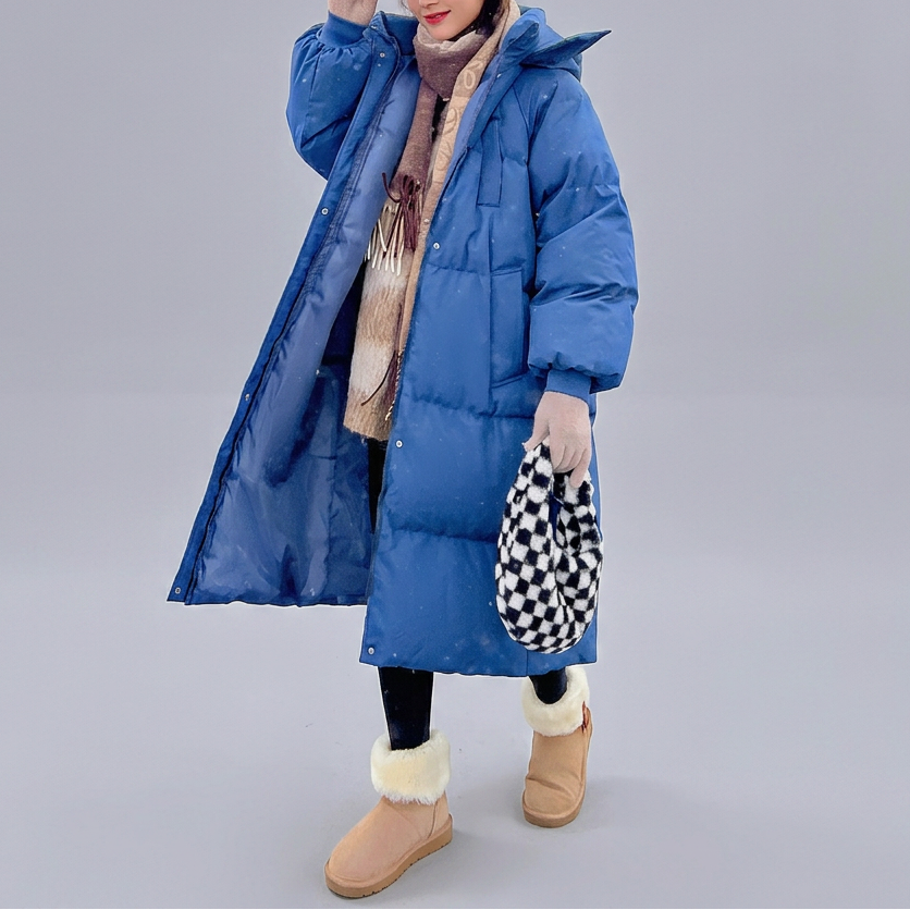 LEMI™ - Comfy Waterproof Hooded Long Puffer Jacket | Elina Dublin