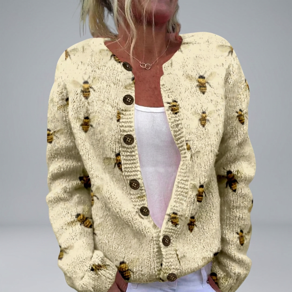 Neasa - Rustic Petal Cardigan | Elina Dublin