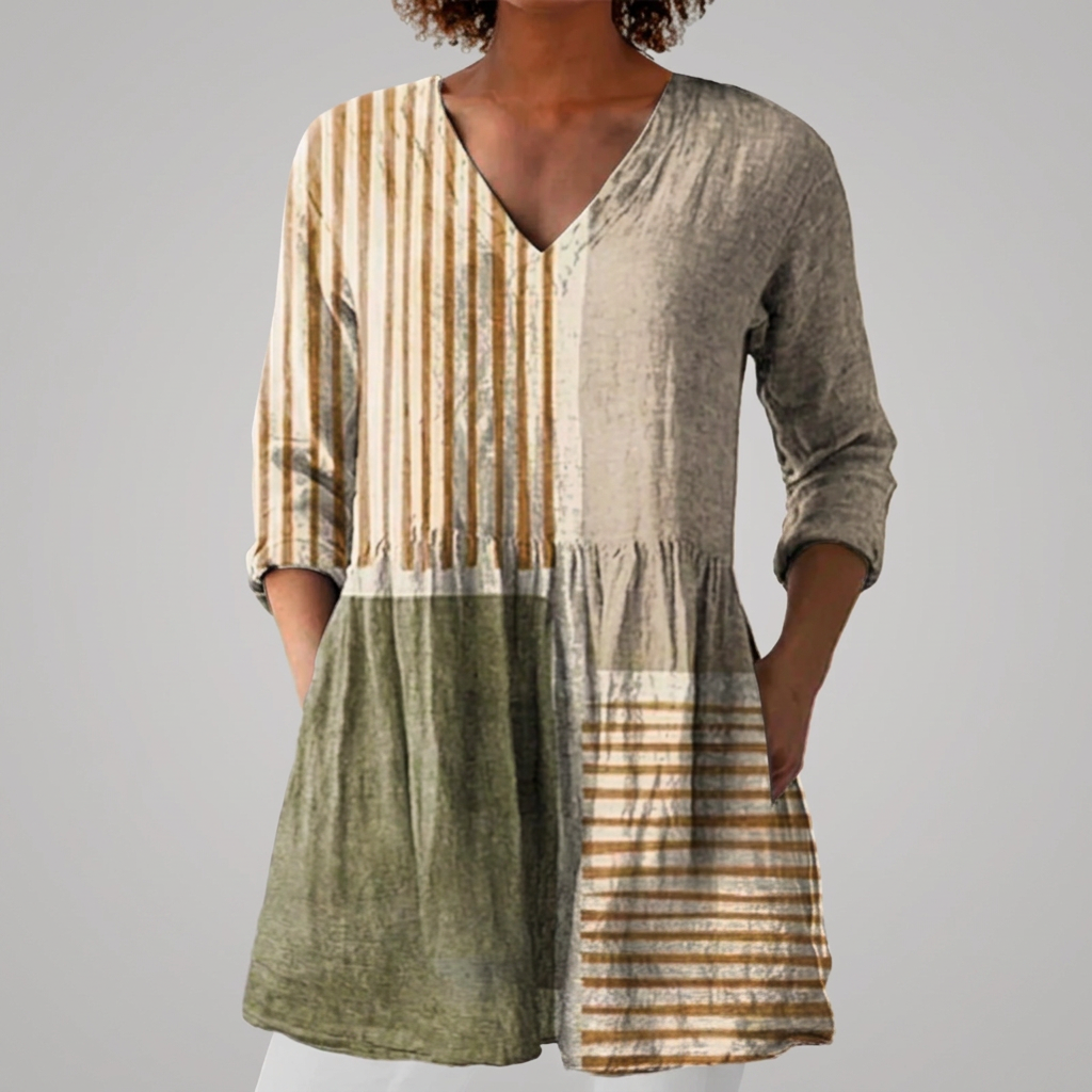 Riona - Artistic Print Blouse | Elina Dublin