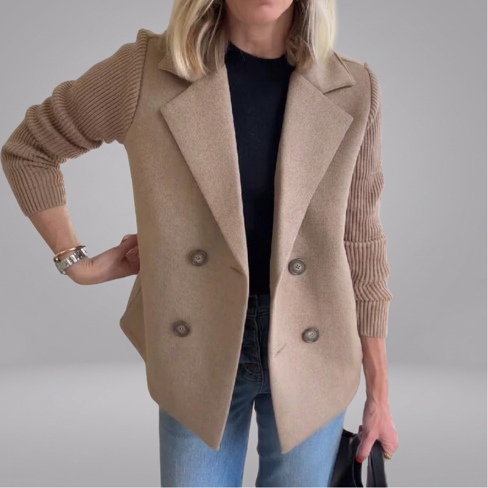 SORELLE™ - Elegant Knit-Sleeve Blazer | Elina Dublin