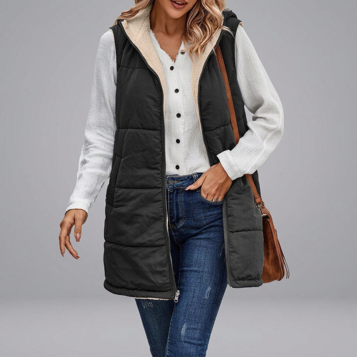 MISHELLE™ - Reversible Warm Hooded Vest | Elina Dublin