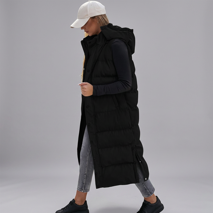 BRYNN™ – Quilted Hooded Zip-Up Puffer Vest | Elina Dublin
