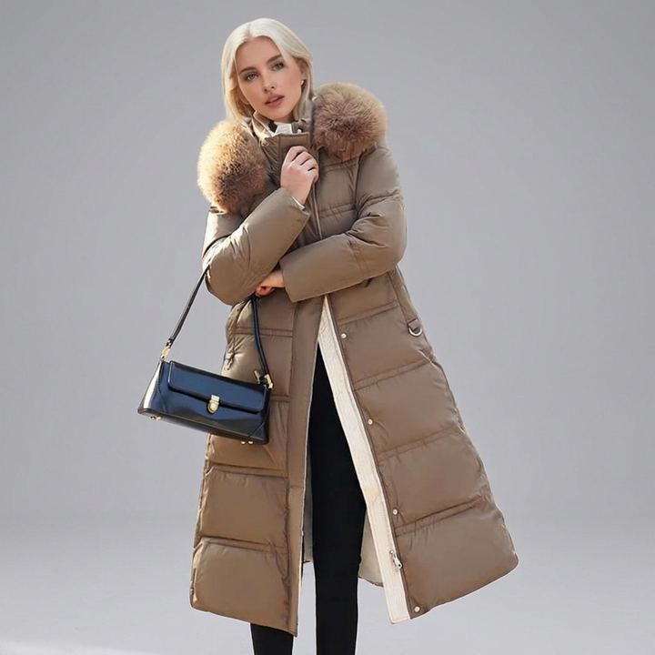 LUCIA™ | Designer Winter Parka with Fur Hood | Elina Dublin