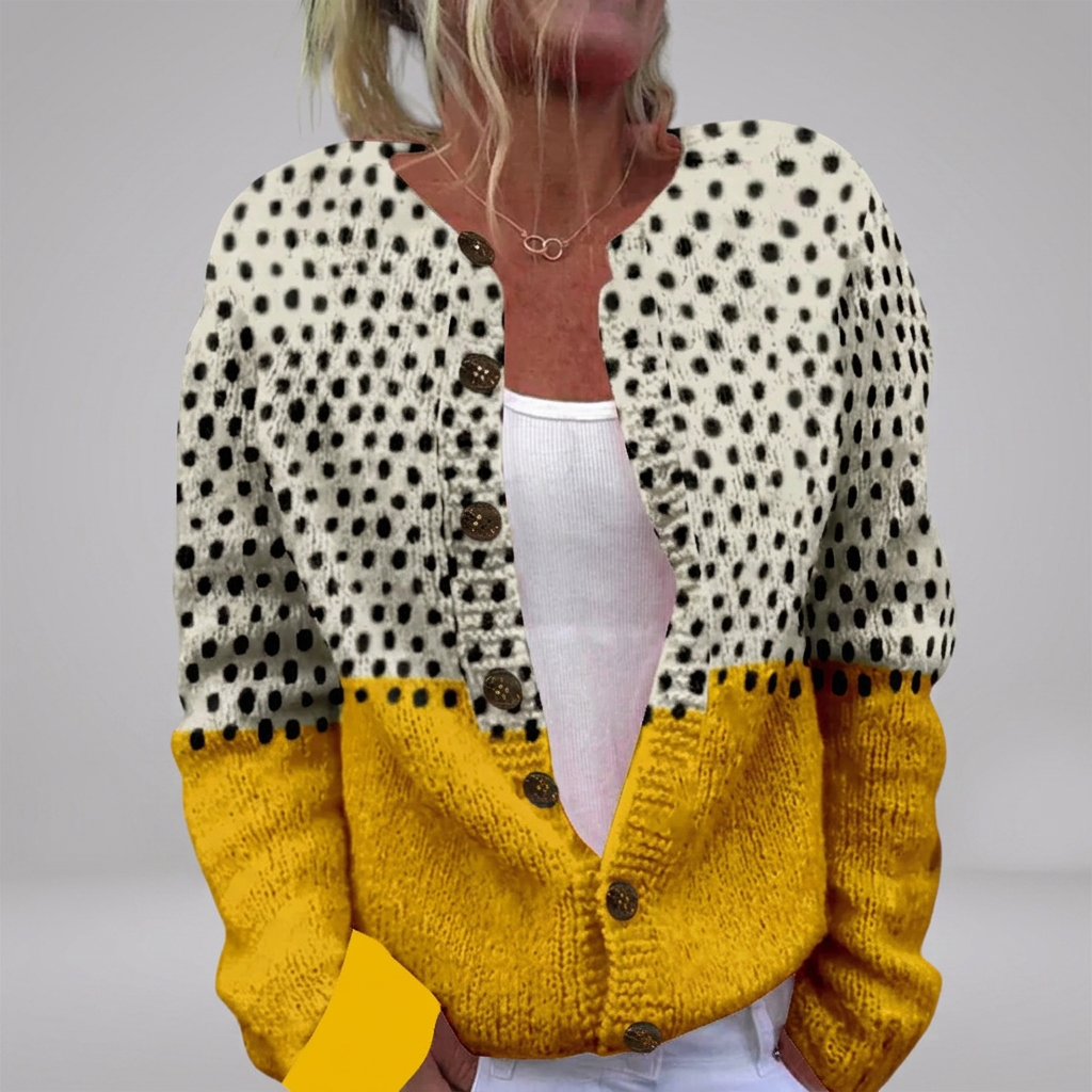 Onora - Terracotta Bloom Cardigan | Elina Dublin