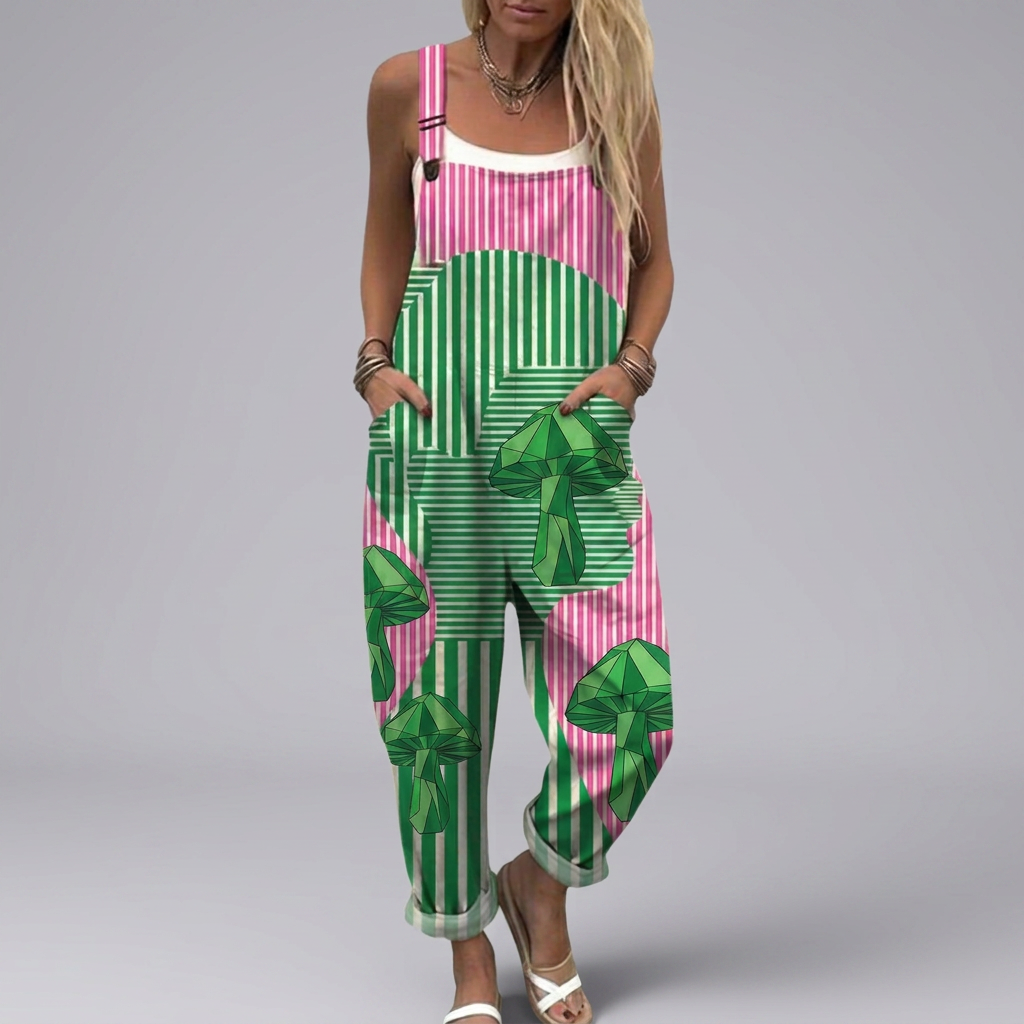 Aurora - Dungarees with Geometric Print | Elina Dublin