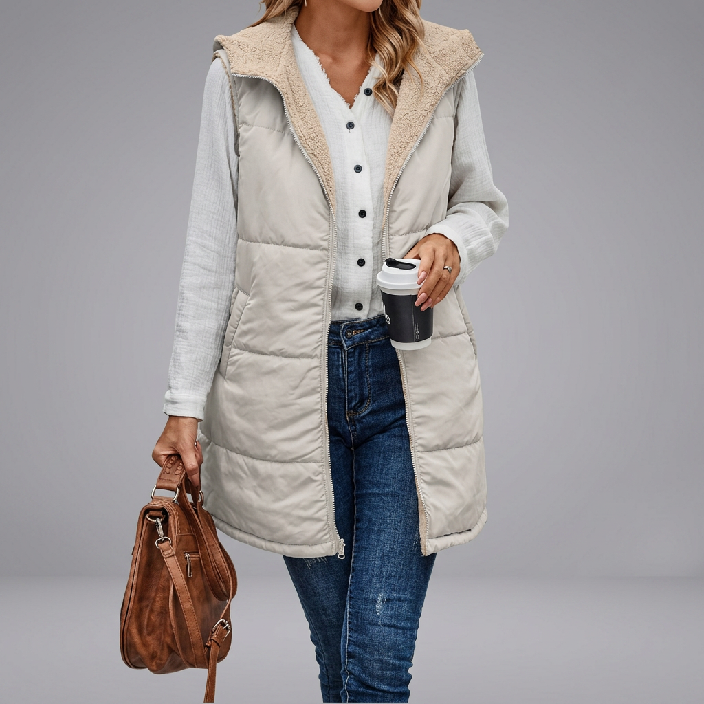MISHELLE™ - Reversible Warm Hooded Vest | Elina Dublin